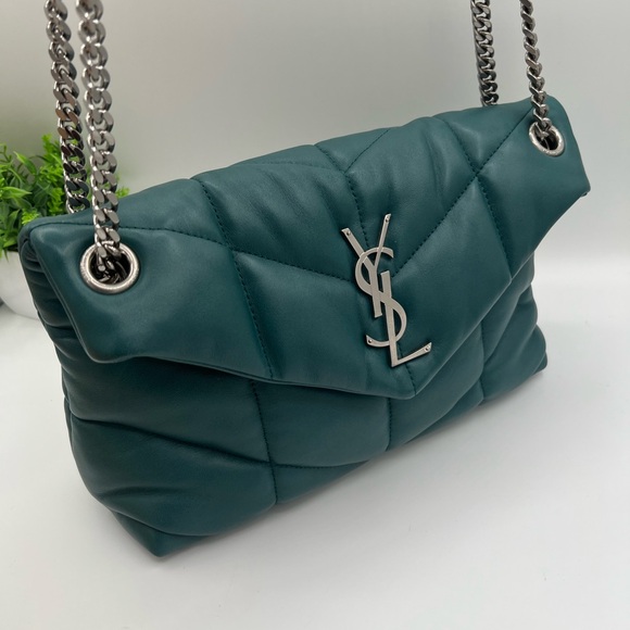 Yves SAINT LAURENT Puffer Cloud puffer shoulder bag Rare color 😍 - Picture 9 of 9